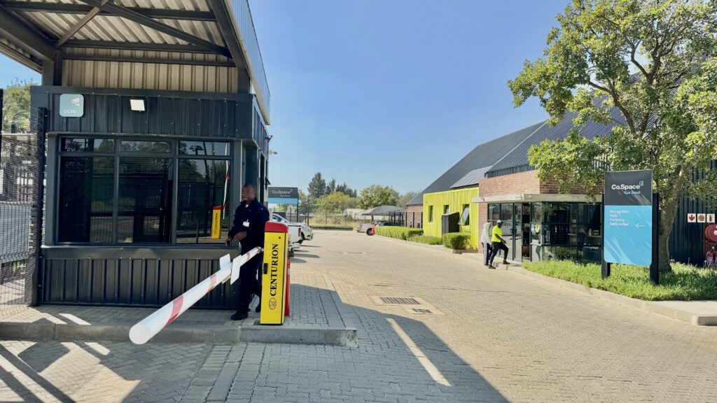 Co.Space entrepreneur village access and security, 24/7 security, security personnel, secure commercial business park